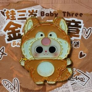 Baby Three Badge Of Metal Enamel Confirmed Fox